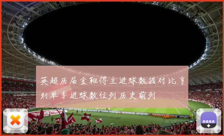 英超历届金靴得主进球数据对比亨利单季进球数位列历史前列